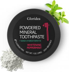 Gloridea-Dirty Mouth Toothpowder, Activated Charcoal Tooth Cleaning Powder, Essential Oils